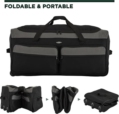 Travelers Club 36" Asgard 3-Wheel Rolling Duffel Bag