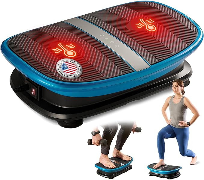 Lifepro Voice-Controlled Linear Vibration Plate ??Whole Body Curved Vibrating Platform with Heat