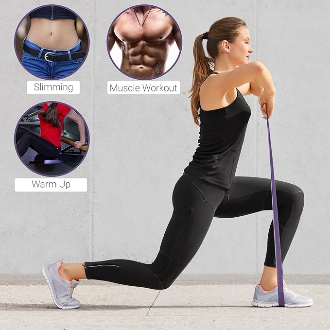 TechStone Resistance Bands Set for Men and Women, Pack of 5 Different Levels Elastic Band for Home