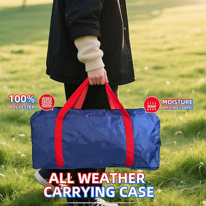 Portable PVC Framed Cornhole Game Set with 2 Collapsible Cornhole Boards, 8 Bean Bags and Carrying