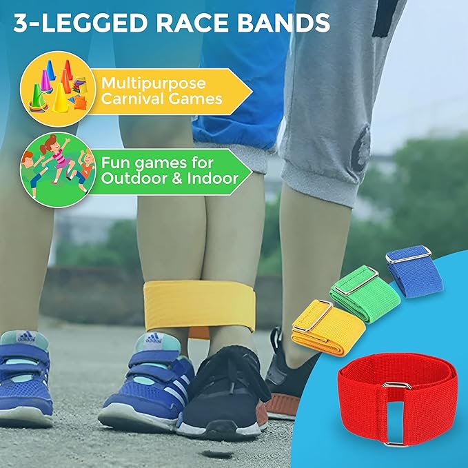 CircleCraft 53 Pcs. Plastic Cones and Rings Games Ring Toss Games for Adults Carnival Games Potato