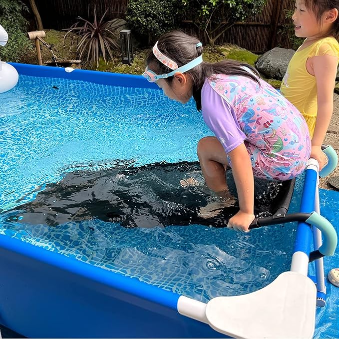 Universal Trampoline Slide 60" * 20" Slide with 2 Iron Plasticized Handles Buffer Bottom