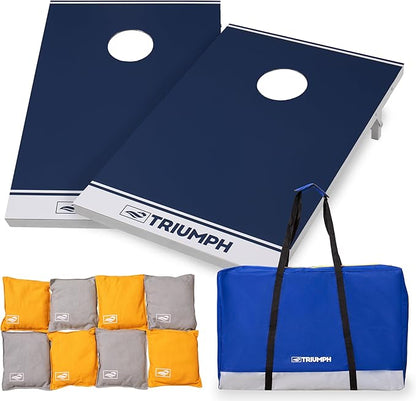 TRIUMPH SPORTS USA All-Weather Aluminum 2x3 Cornhole Set - Includes 2 Boards, 8 Cornhole Bags, and
