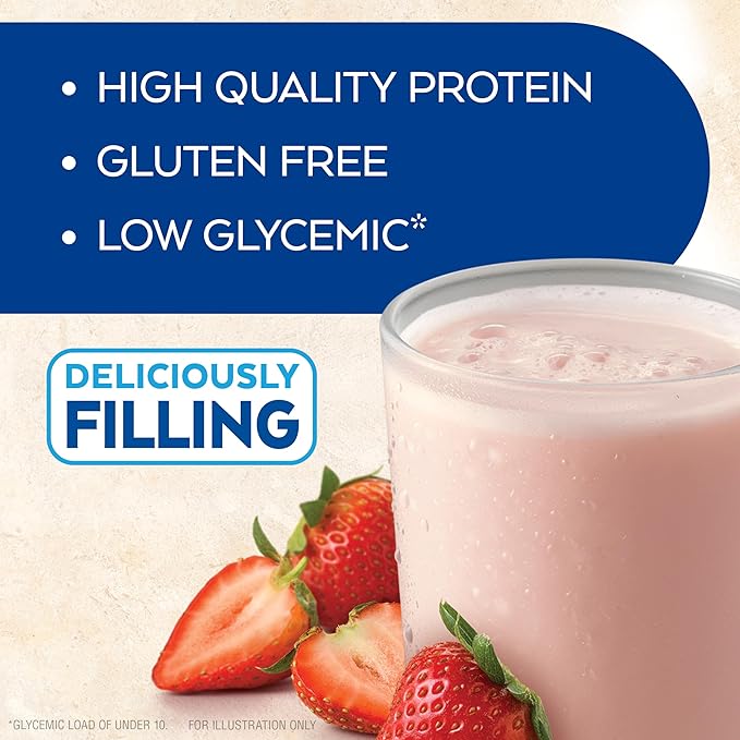 Atkins Strawberry Flavored Protein Shake, High Protein, Low Glycemic, Low Sugar and Low Carb, Keto