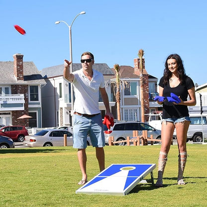 GoSports 4 x 2 ft Aluminum Cornhole Game Sets – Choose LED Lights or Standard - Set Includes 2