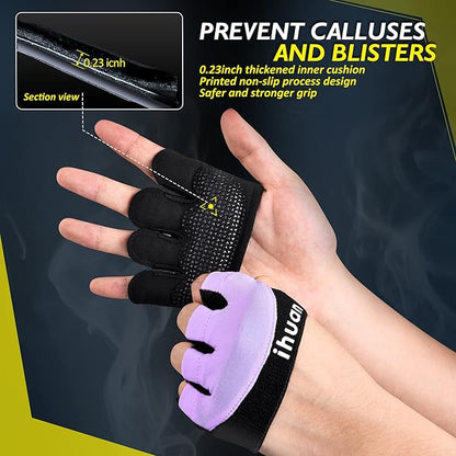 ihuan New Weight Lifting Gym Workout Gloves Men & Women, Great for Weightlifting, Exercise