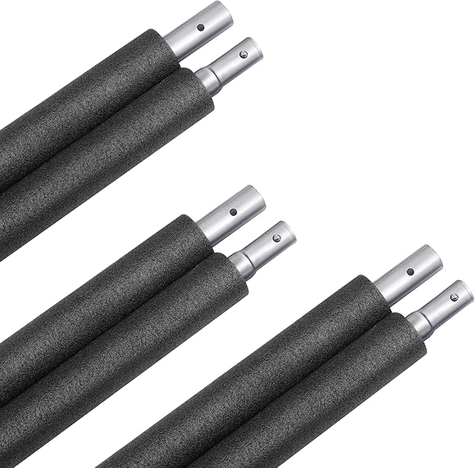Universal Trampoline Replacement Enclosure Poles with Clamp and Hardware (only fit for The