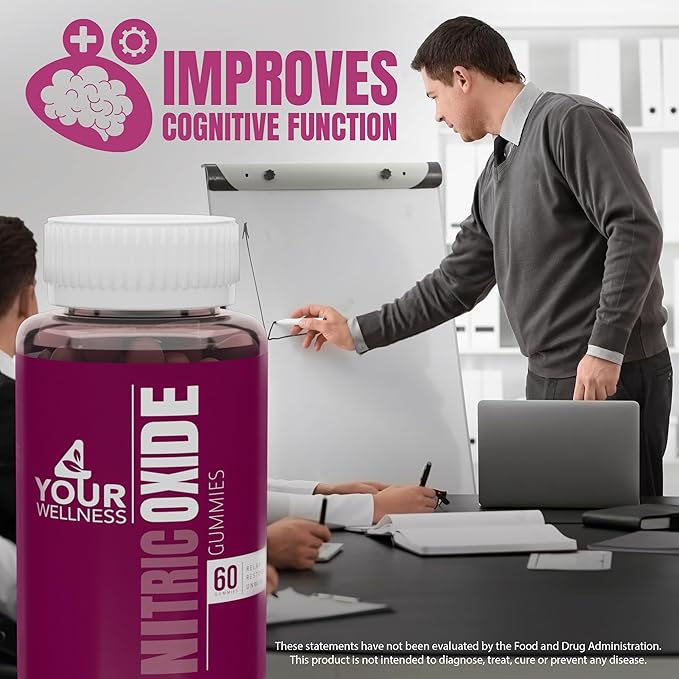Nitric Oxide Gummies, Boosting Nitric Oxide Production and Blood Pressure, Made with Beet Root