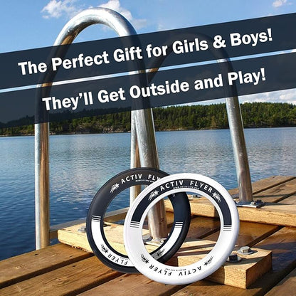 Activ Life Kid’s Flying Rings (2 Pack) They Fly Straight & Don’t Hurt, 80% Lighter Than Standard