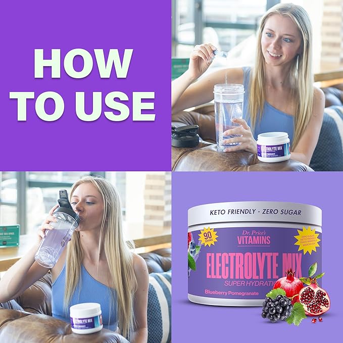 Dr. Price’s Electrolyte Mix | Sugar-Free Hydration Powder with 72+ Trace Minerals | No Sugar