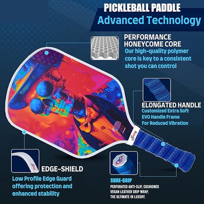 4Joy Pickleball Paddle Premio Series - Thermoformed Premium T700 Carbon Fiber Pickleball Paddless