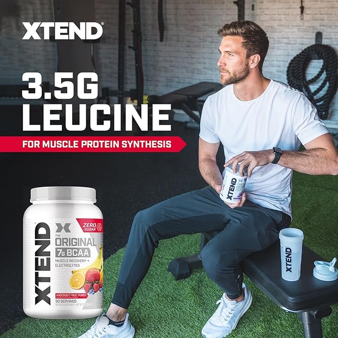 Original BCAA Powder Knockout Fruit Punch | Sugar Free Post Workout Muscle Recovery Drink with