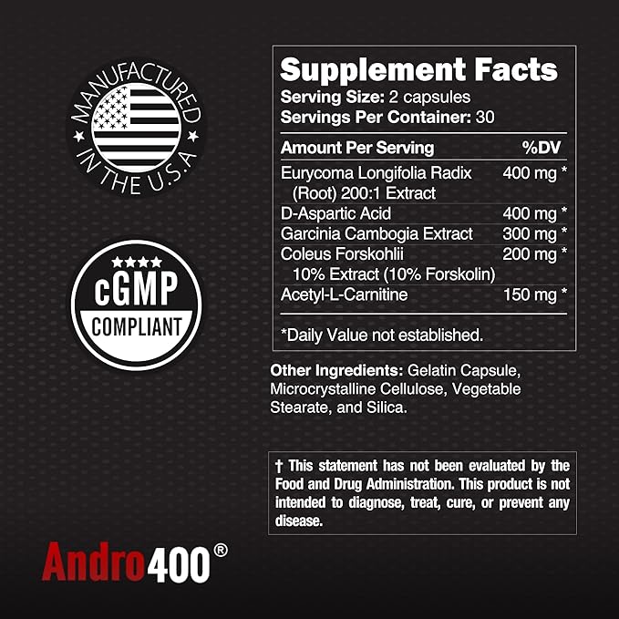 UltraMax T ??Advanced Testosterone Support for Men & Women ??Tongkat Ali 200:1, D-Aspartic Acid