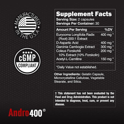 UltraMax T ??Advanced Testosterone Support for Men & Women ??Tongkat Ali 200:1, D-Aspartic Acid
