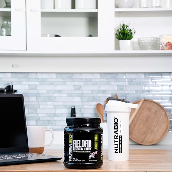 NutraBio Reload - Powerful Muscular Recovery Formula - Post-Workout Supplement - 3G Creatine - 8G