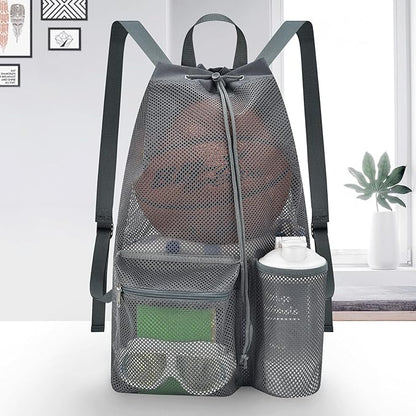 Mildbeer Large Drawstring Backpack for Men Women Athletic Gym Sports Workout Beach Swimming