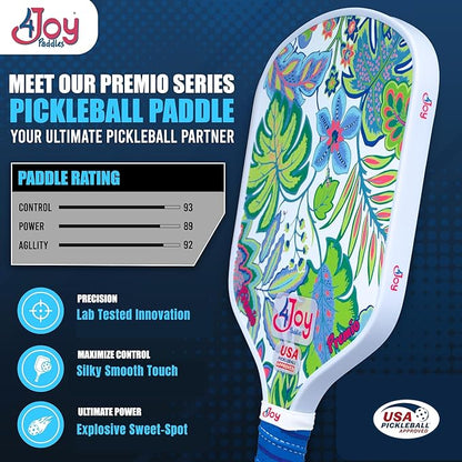 4Joy Pickleball Paddle Premio Series - Thermoformed Premium T700 Carbon Fiber Pickleball Paddless