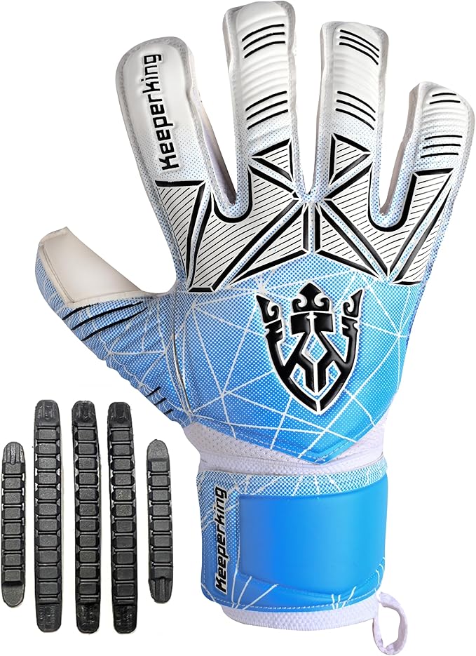Soccer Goalie Goalkeeper Gloves for Kids Boys Youth & Adult,Latex Strong Grip Palms with Removable