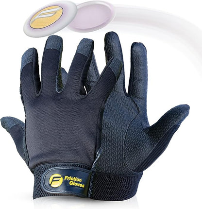 Disc Sports Gloves - Rubberized Palm and Fingers for Amazing Grip on All Your Throws - Perfect for