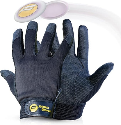 Disc Sports Gloves - Rubberized Palm and Fingers for Amazing Grip on All Your Throws - Perfect for