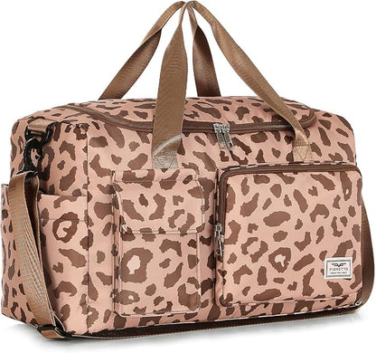 FIORETTO Women's Gym Duffle Bag with Shoes Compartment, 37L Capacity, Ideal for Travel, Gym