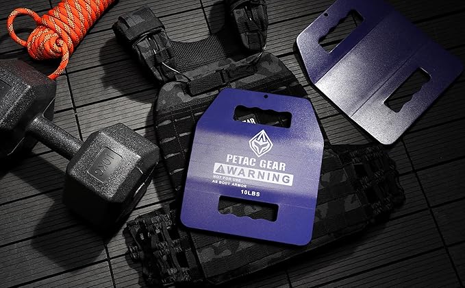 PETAC GEAR Tactical Weights Plates For Weighted Vest For Men Workout,5/10/15/20 LBS Weight Strength
