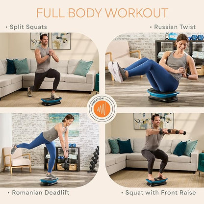 Lifepro Voice-Controlled Linear Vibration Plate ??Whole Body Curved Vibrating Platform with Heat