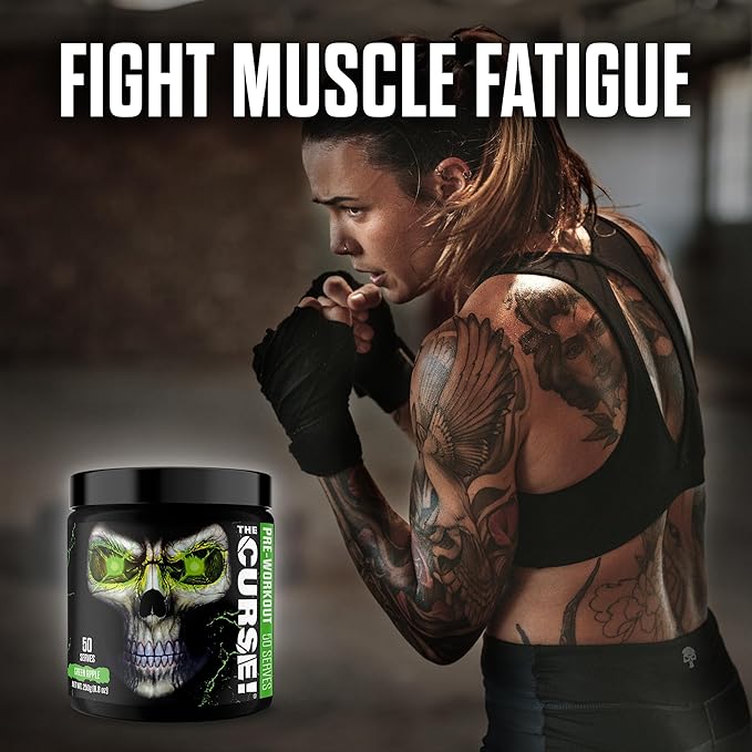 JNX SPORTS The Curse! Pre Workout Powder for Men & Women, Caffeine, Beta-Alanine, Creatine