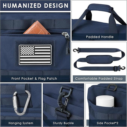 ETRONIK Travel Bag for Men Women, Gym Bag & Tactical Duffle Bags for Travel, Carry on with Toiletry