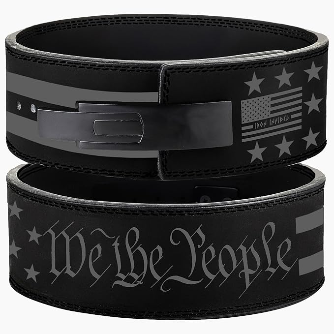 Weight Lifting Belt - Lever Gym Belt for Weightlifting, 10mm Leather Weight Belt for Men - 4 Inches