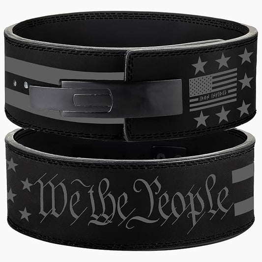 Weight Lifting Belt - Lever Gym Belt for Weightlifting, 10mm Leather Weight Belt for Men - 4 Inches