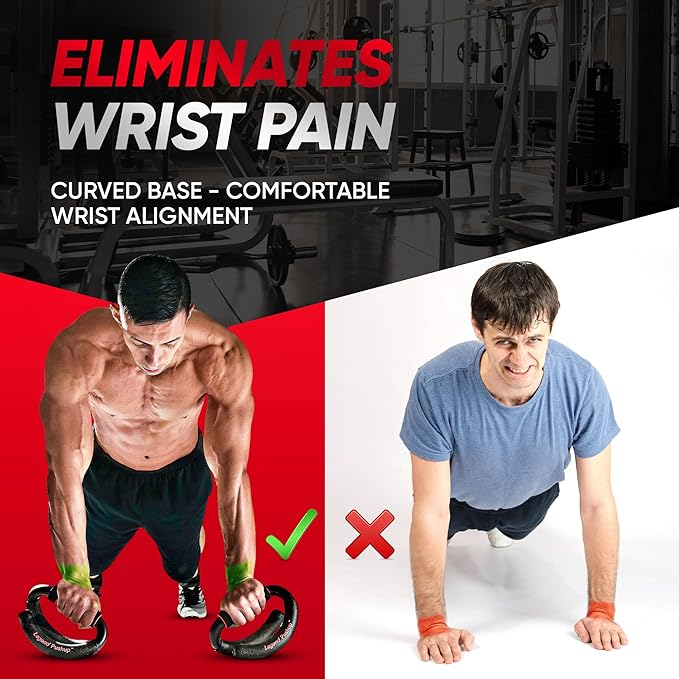 Legend Pushup ??Advanced Push-Up Bars to Eliminate Wrist Pain, Generate More Muscle Growth, Deliver