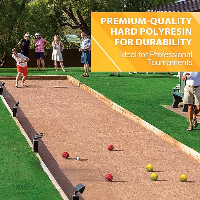 Professional Grade 107mm Bocce Ball Game Set Regulation Size and Weight 920g for Official