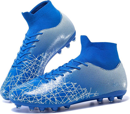 Kids Soccer Cleats High Top Training Youth Football Cleats, Boys Girls Athletic Outdoor