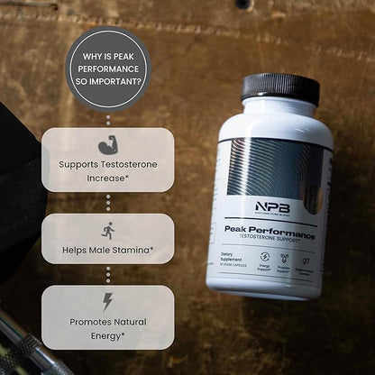 Nature's Pure Blend Peak Performance ??Testosterone Supplement for Men with D-Aspartic Acid