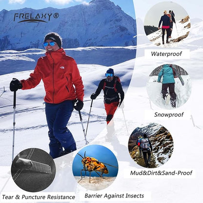 Frelaxy Leg Gaiters Ultra HIGH-Performance Hunting Gaiters, 100% Waterproof Hiking Gaiters with