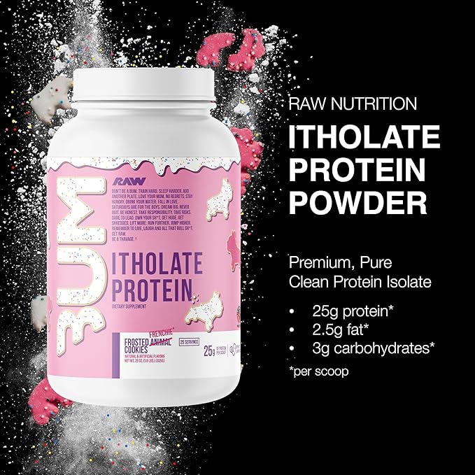 RAW Whey Isolate Protein Powder, Frosted Frenchie Cookie (CBUM Itholate) - 100% Grass-Fed Sports