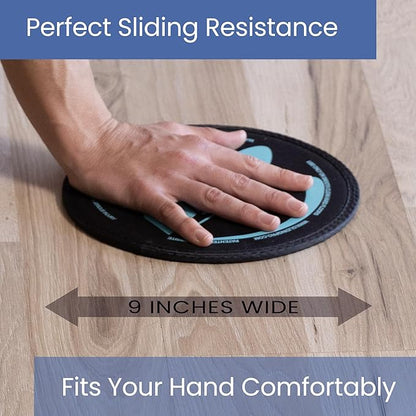Gliding Discs for Working Out - Exercise Sliders for Carpet & Hardwood Floors 1 Pair, Authentic