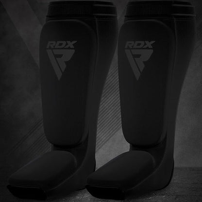 RDX Shin Guards Kickboxing Muay Thai, SATRA Approved, MMA Leg Instep Protection Pads, Sparring