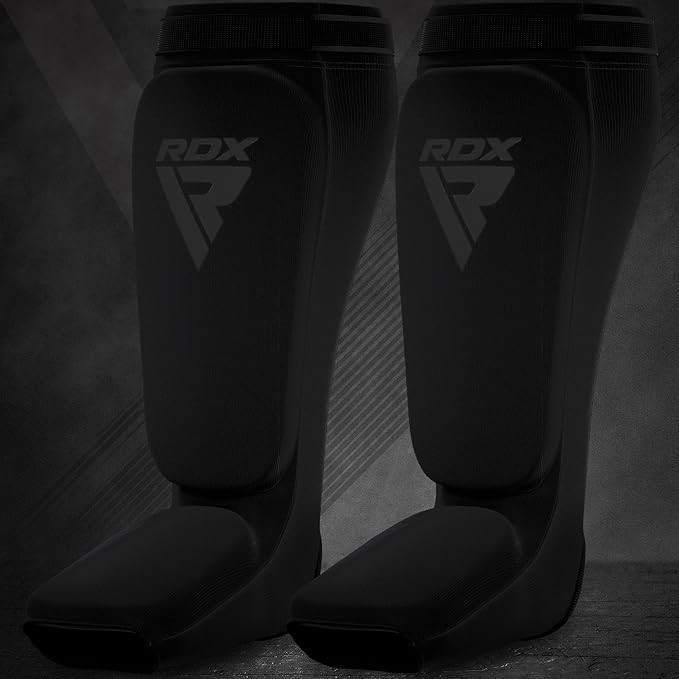 RDX Shin Guards Kickboxing Muay Thai, SATRA Approved, MMA Leg Instep Protection Pads, Sparring
