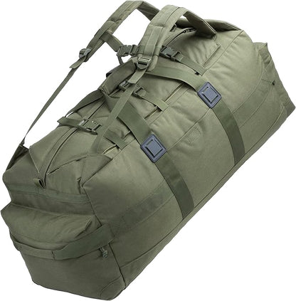Large Military Duffle Bag Backpack Tactical Field Gear Equipment Duffel Bag Army Deployment Bag 85L