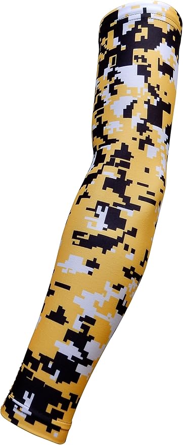Youth & Adult Sizes Moisture Wicking Compression Arm Sleeve (1 Sleeve) (Over 100 Colors Available