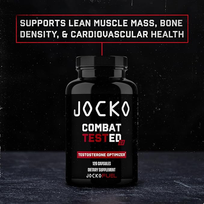 Jocko Fuel Test Booster for Men - Natural Endurance, Stamina, & Strength Booster - Muscle Builder