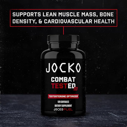 Jocko Fuel Test Booster for Men - Natural Endurance, Stamina, & Strength Booster - Muscle Builder