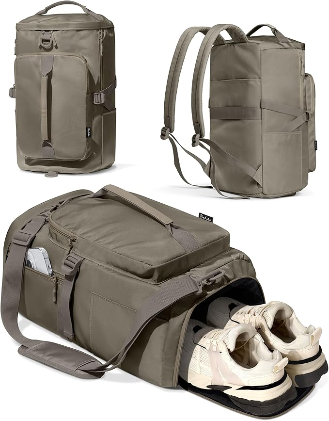 Gym Bag for Women Workout Gym Backpack with Shoe Compartment Sports Duffel Bag Multiple Pockets 30L
