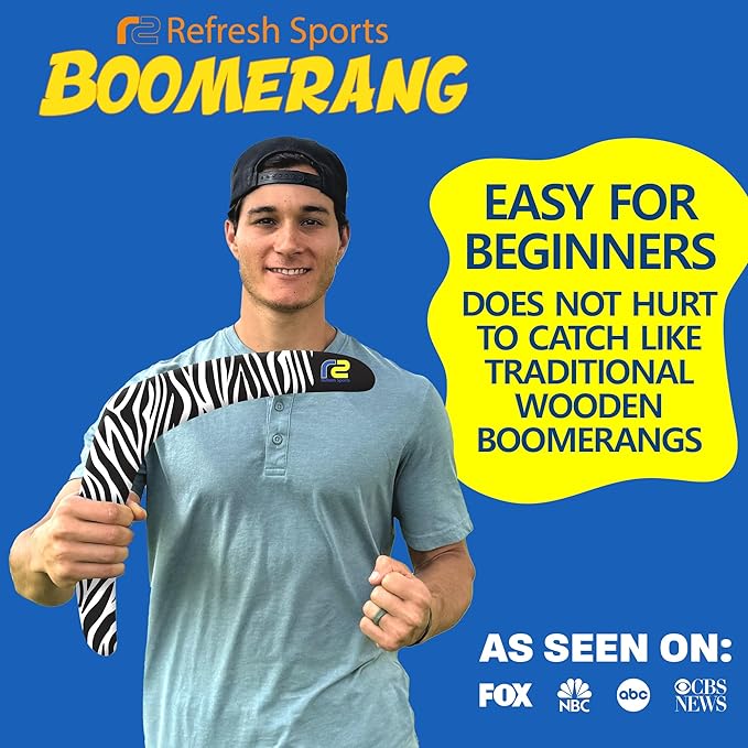 Beach Boomerang Toy For All Ages - Outside Beach Games Adults & Outdoor Toys For Kids - Fun Outdoor