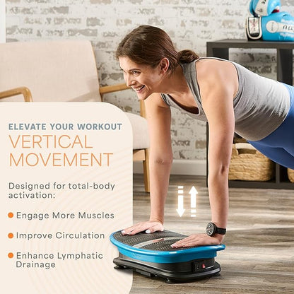 Lifepro Voice-Controlled Linear Vibration Plate ??Whole Body Curved Vibrating Platform with Heat