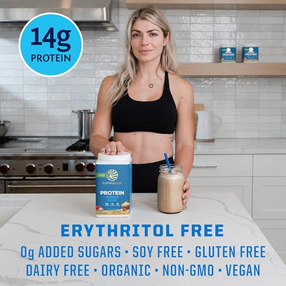 Organic Plant Based Protein Powder | Vegan Organic Protein Powder with BCAA Amino Acids & Hemp Seed