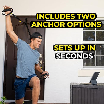 TRX GO Suspension Trainer, At Home, Portable Gym Workout, For Strength Training, Full Body Exercise