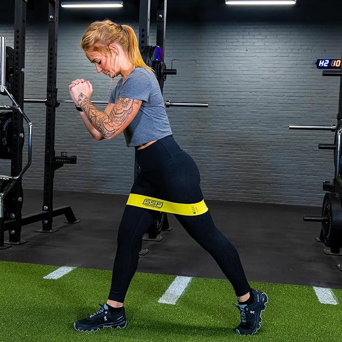 Serious Steel Fitness Fabric Mini Loop Non-Slip Resistance Band Set | Warm-Up, Physical Therapy